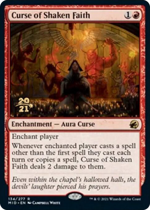 Curse of Shaken Faith #134 R - Prerelease Cards Pokemon card