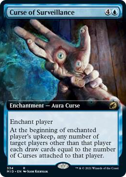 0334 Curse of Surveillance (Extended Art) R Innistrad: Midnight Hunt