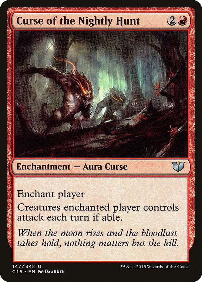 Curse of the Nightly Hunt #147 U - Commander 2015 Pokemon card