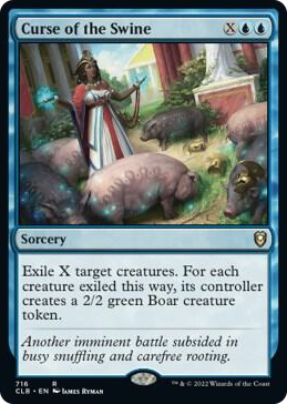 Curse of the Swine #716 R - Commander Legends: Battle for Baldur's Gate Pokemon card
