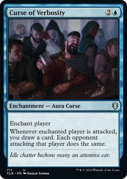 Curse of Verbosity #717 U - Commander Legends: Battle for Baldur's Gate Pokemon card