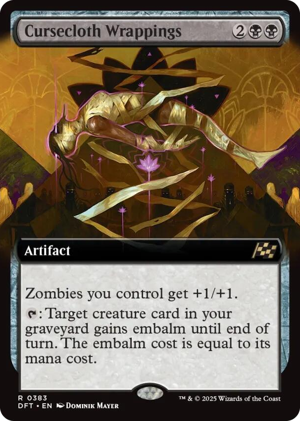 0383 Cursecloth Wrappings (Extended Art) R Aetherdrift