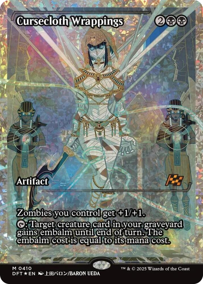 0410 Cursecloth Wrappings (Showcase) (Fracture Foil) M Aetherdrift