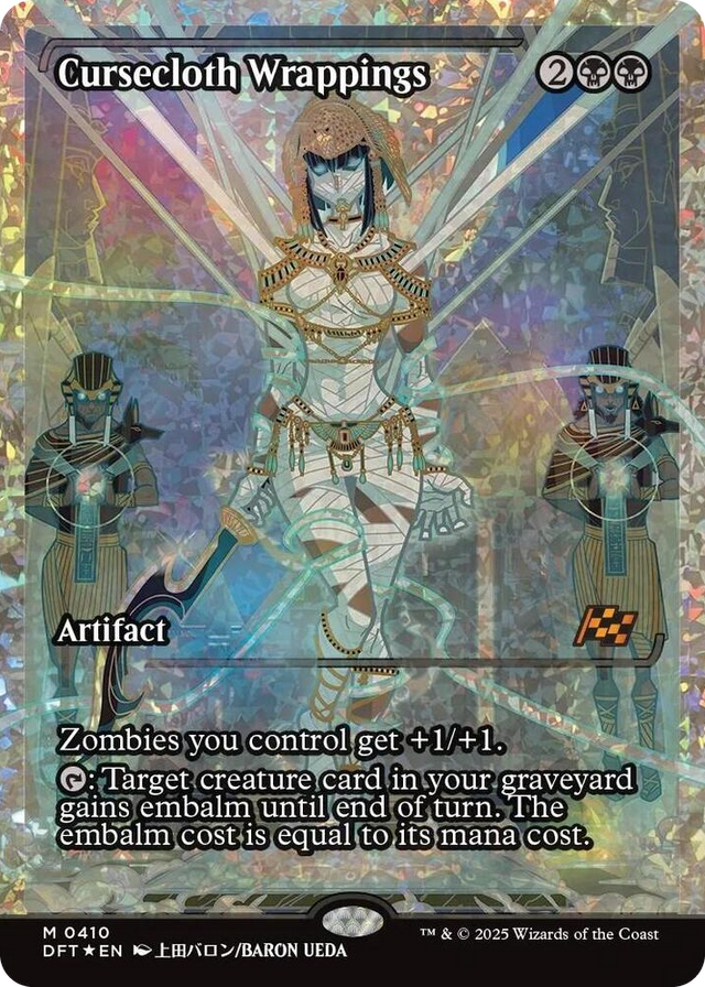 0410 Cursecloth Wrappings (Showcase) (Fracture Foil) M Aetherdrift