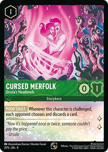 0007 Cursed Merfolk - Ursula's Handiwork Promo Disney Lorcana Promo Cards
