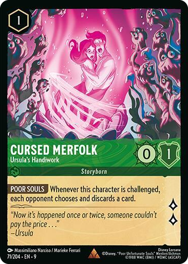 0071 Cursed Merfolk - Ursula's Handiwork Rare Fabled