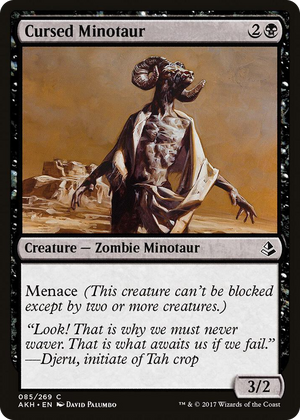 0085 Cursed Minotaur C Amonkhet