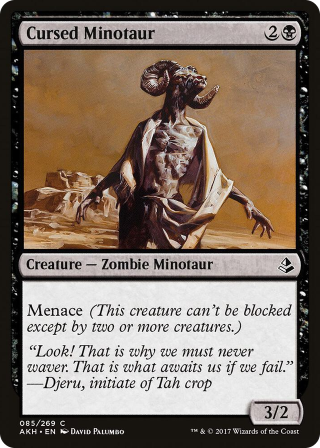 0085 Cursed Minotaur C Amonkhet