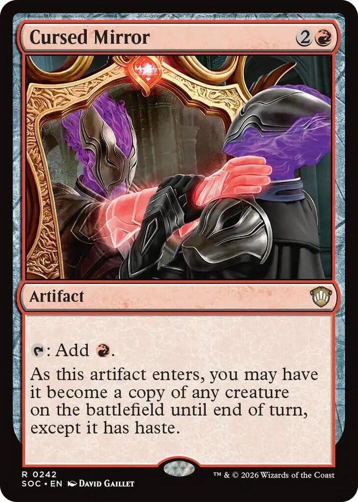 Cursed Mirror #242 R - Commander: Secrets of Strixhaven Pokemon card
