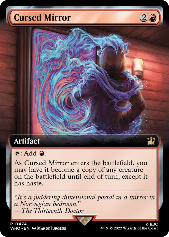 0474 Cursed Mirror (Extended Art) R Universes Beyond: Doctor Who
