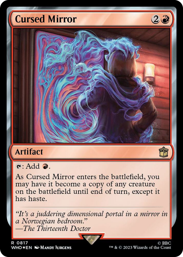 0817 Cursed Mirror (Surge Foil) R Universes Beyond: Doctor Who