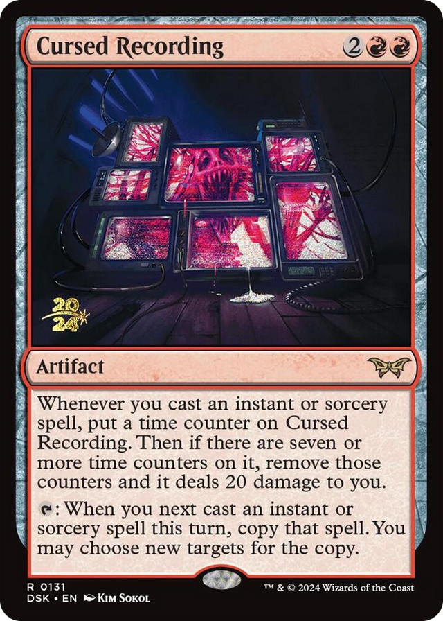 0131 Cursed Recording (0131) R Prerelease Cards