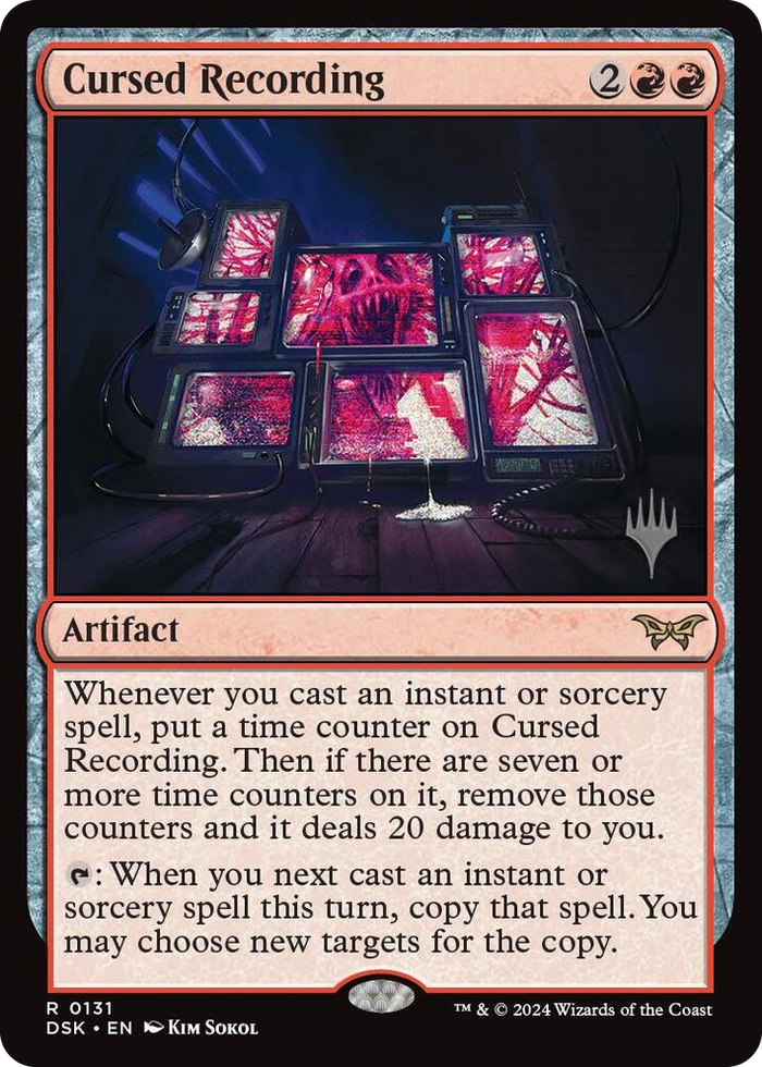 Cursed Recording (0131) #131 R - Promo Pack: Duskmourn: House of Horror Pokemon card