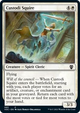 0083 Custodi Squire C Commander: Innistrad: Crimson Vow