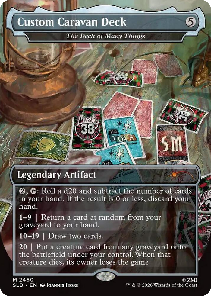 Custom Caravan Deck - The Deck of Many Things #2460 M - Secret Lair Drop Series Pokemon card