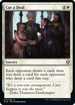 0014 Cut a Deal U Commander Legends: Battle for Baldur's Gate