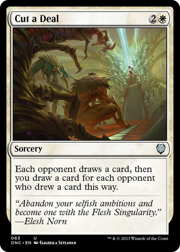 Cut a Deal #63 U - Commander: Phyrexia: All Will Be One Pokemon card