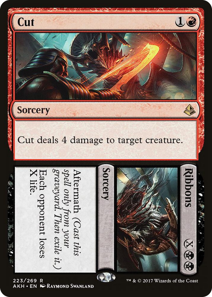 Cut // Ribbons #223 R - Amonkhet Pokemon card