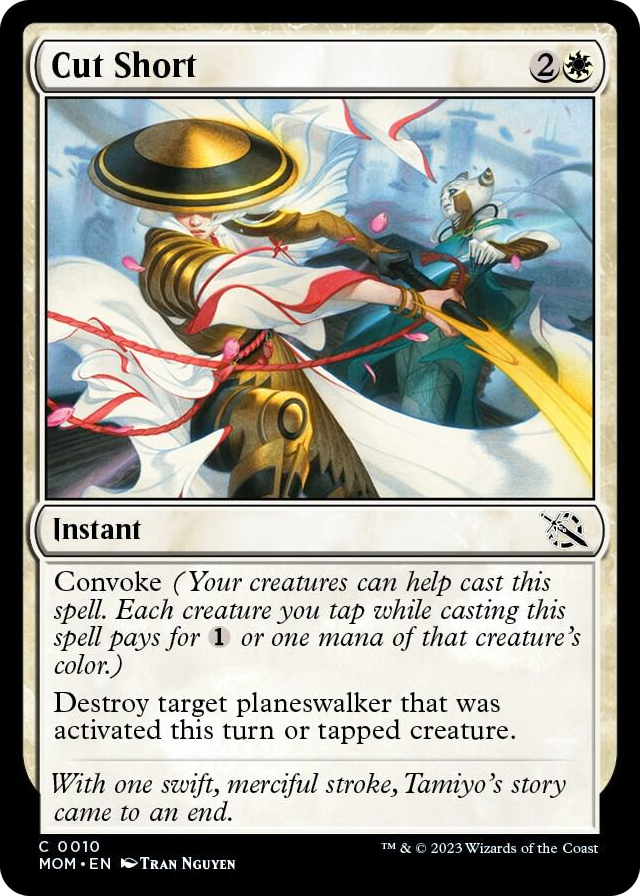 Cut Short #10 C - March of the Machine Pokemon card