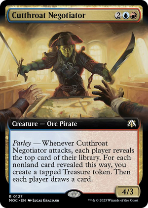 0127 Cutthroat Negotiator (Extended Art) R Commander: March of the Machine