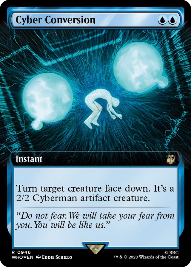 0946 Cyber Conversion (Extended Art) (Surge Foil) R Universes Beyond: Doctor Who