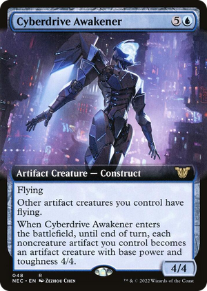 0048 Cyberdrive Awakener (Extended Art) R Commander: Kamigawa: Neon Dynasty