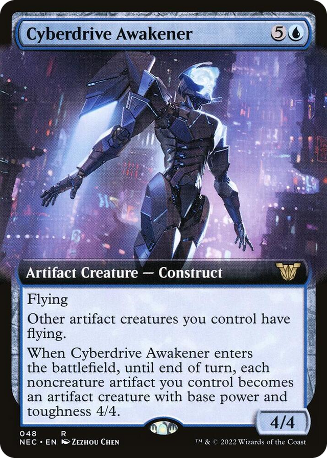0048 Cyberdrive Awakener (Extended Art) R Commander: Kamigawa: Neon Dynasty