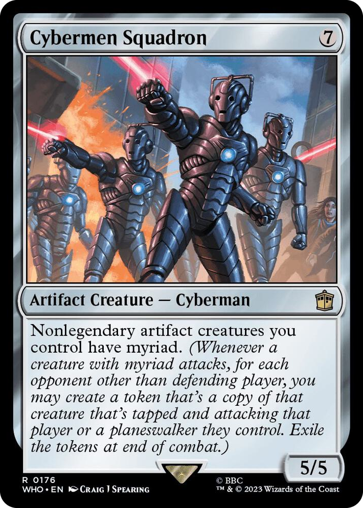 0176 Cybermen Squadron R Universes Beyond: Doctor Who