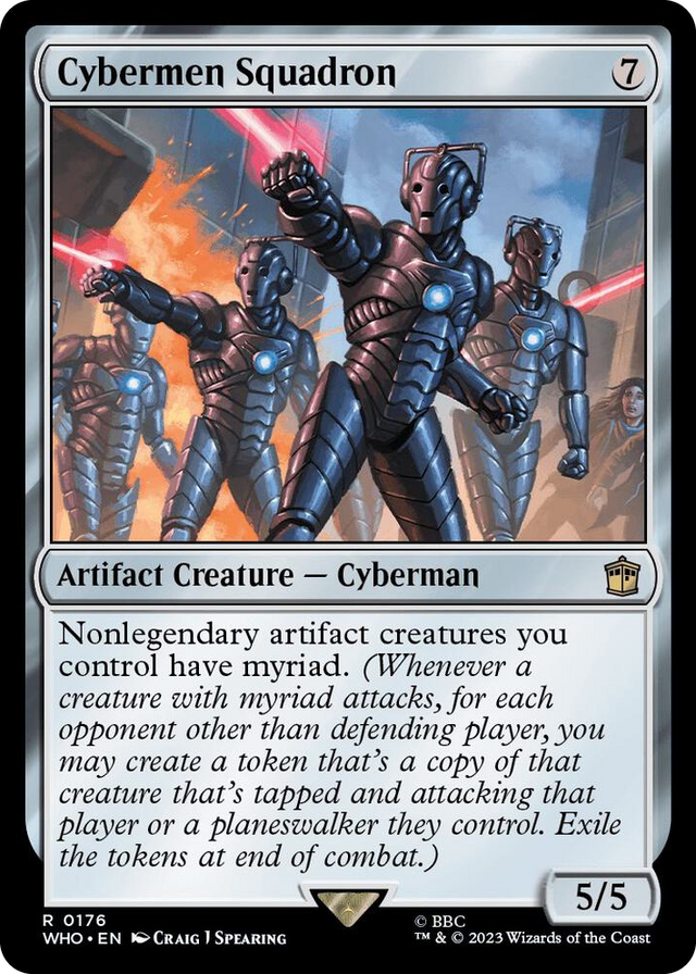 0176 Cybermen Squadron R Universes Beyond: Doctor Who