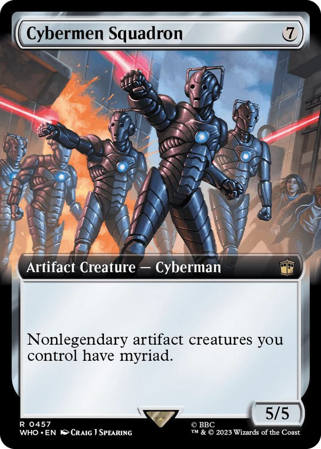 0457 Cybermen Squadron (Extended Art) R Universes Beyond: Doctor Who