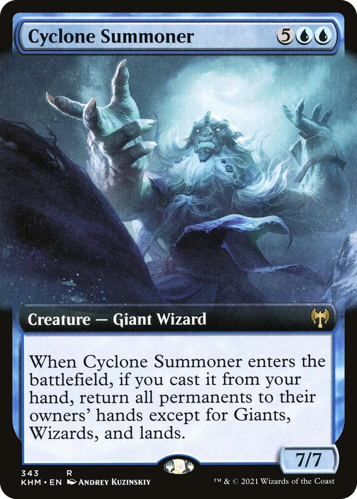 0343 Cyclone Summoner (Extended Art) R Kaldheim