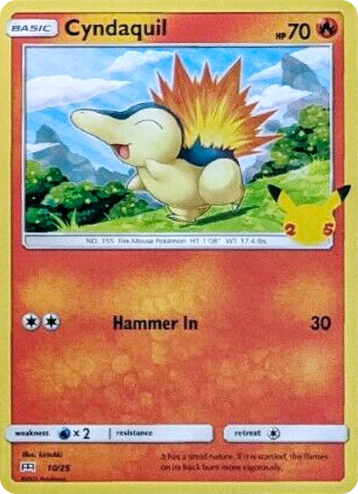 0010 Cyndaquil Promo McDonald's 25th Anniversary Promos