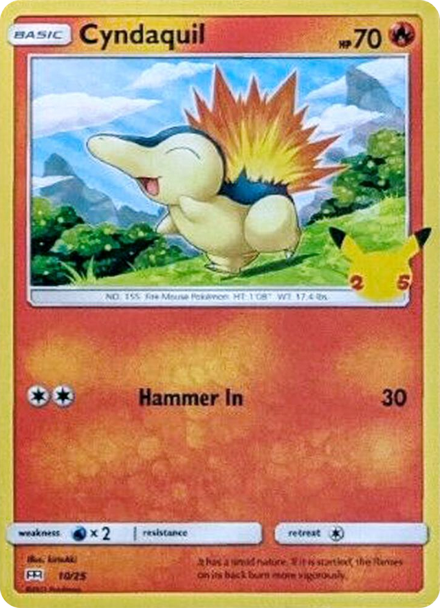 0010 Cyndaquil Promo McDonald's 25th Anniversary Promos