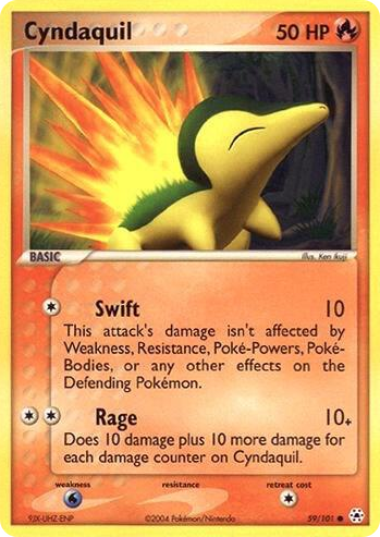 0059 Cyndaquil Common EX Battle Stadium