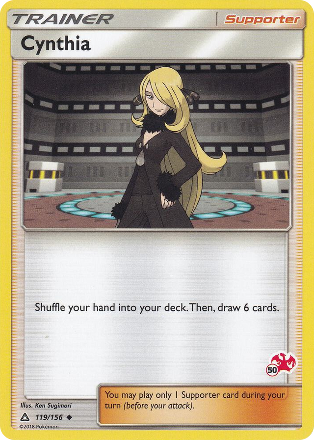 0119 Cynthia - 119/156 (#50 Charizard Stamped) Promo Battle Academy