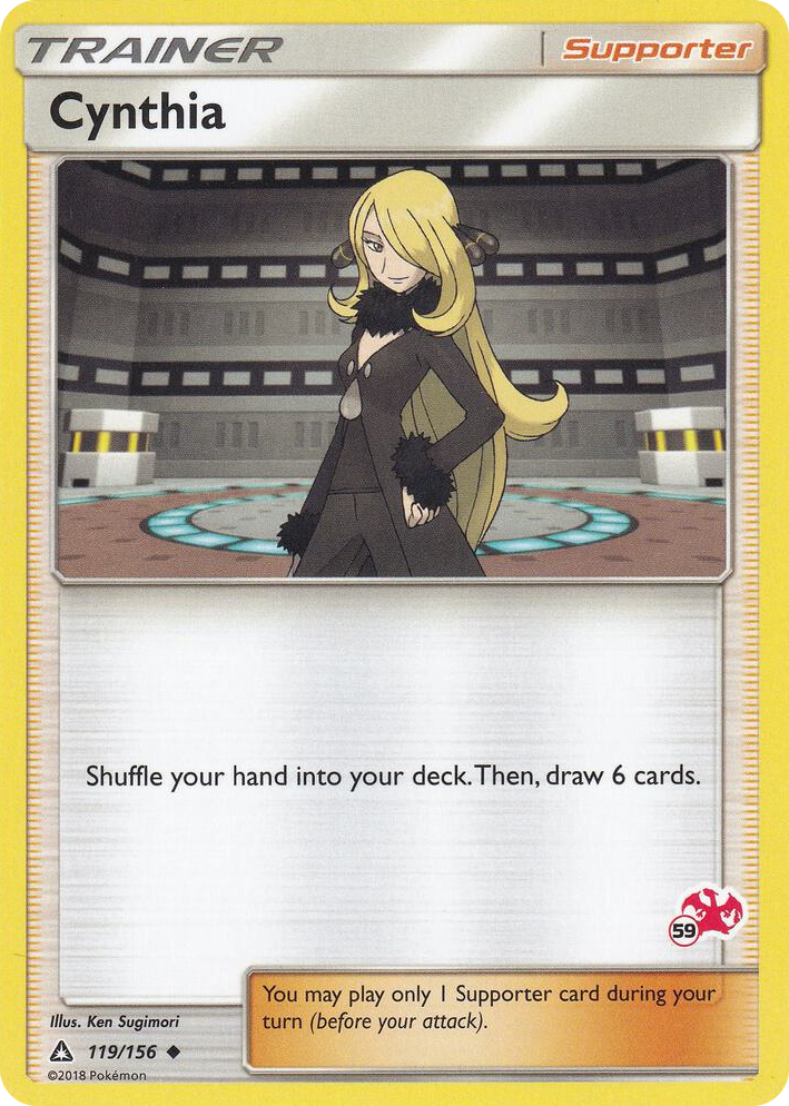 0119 Cynthia - 119/156 (#59 Charizard Stamped) Promo Battle Academy