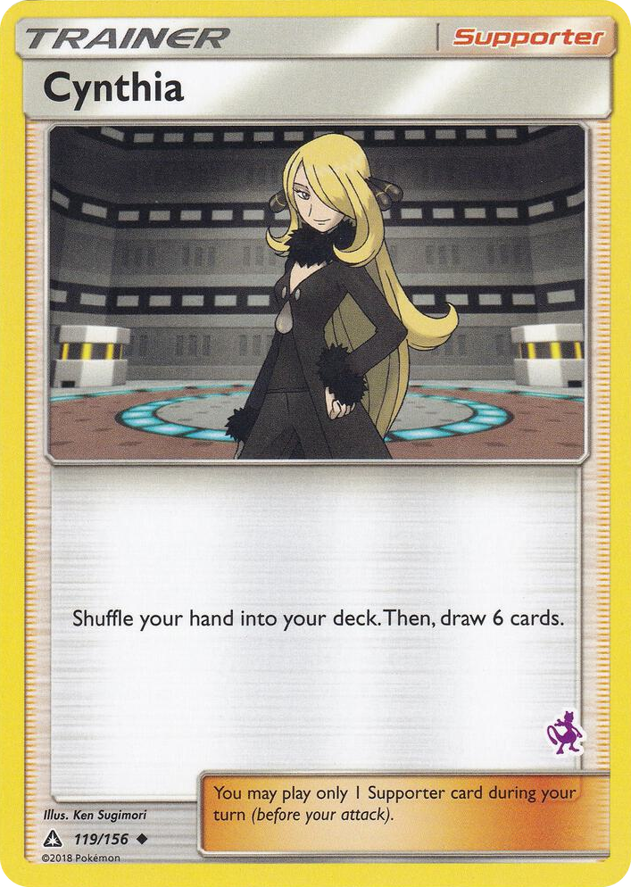 0119 Cynthia - 119/156 (Mewtwo Stamped) Promo Battle Academy