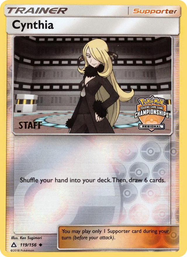0119 Cynthia - 119/156 (Regional Championships) [Staff] Promo League & Championship Cards