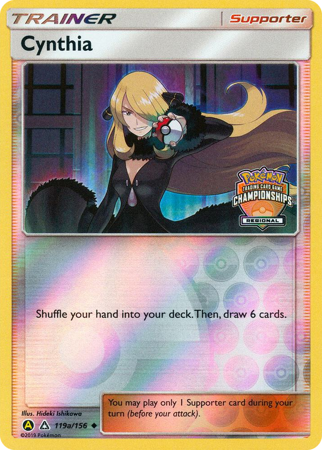0119a Cynthia - 119a/156 (Regional Championships) Promo League & Championship Cards