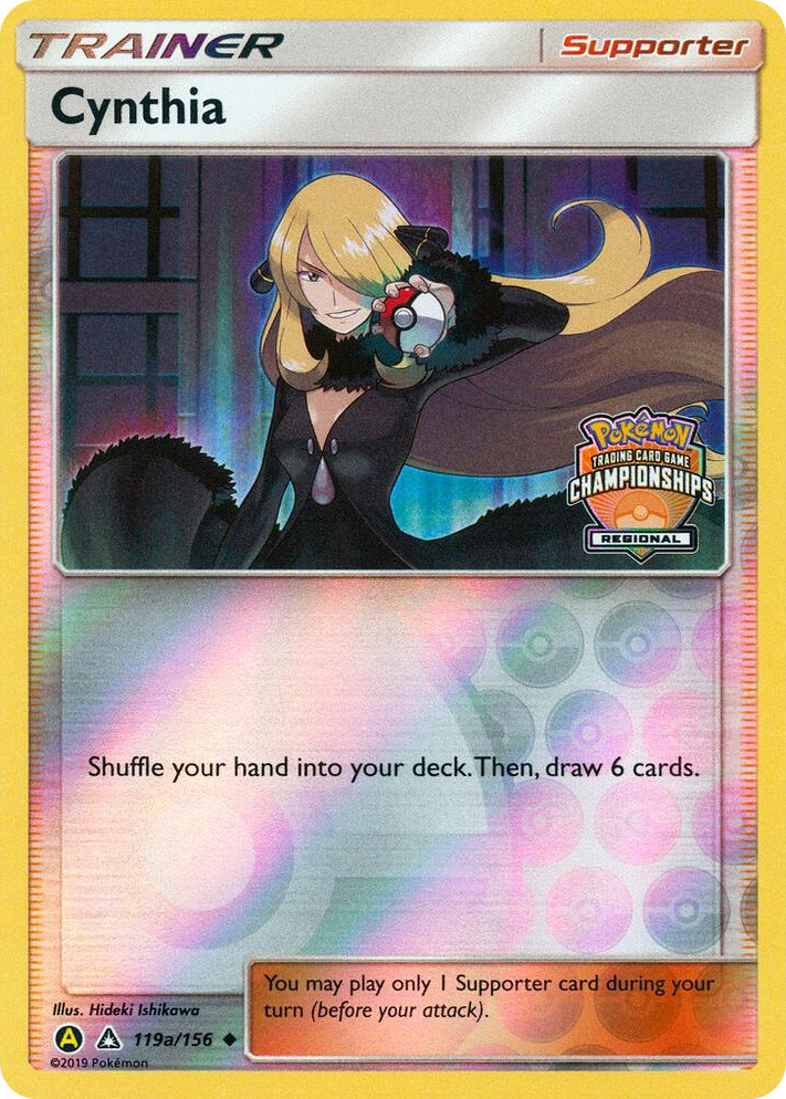 0119a Cynthia - 119a/156 (Regional Championships) Promo League & Championship Cards
