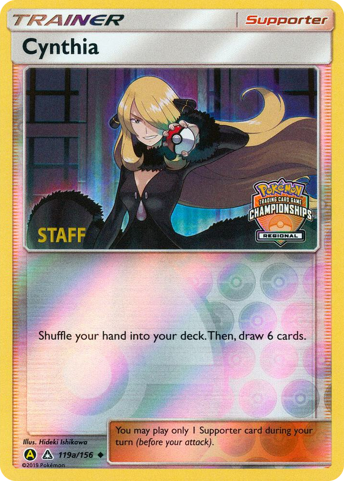 0119a Cynthia - 119a/156 (Regional Championships) [Staff] Promo League & Championship Cards