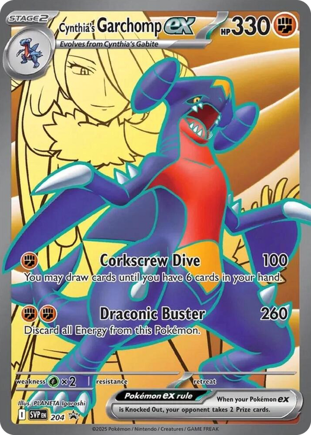 0204 Cynthia's Garchomp ex Promo Scarlet & Violet Promo Cards