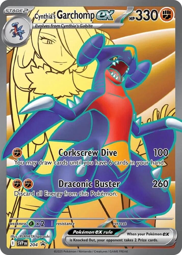 0204 Cynthia's Garchomp ex Promo Scarlet & Violet Promo Cards