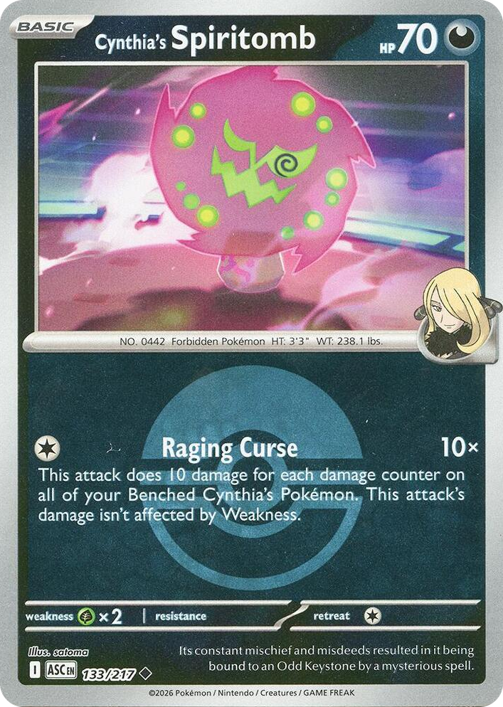 0133 Cynthia's Spiritomb - 133/217 (Poke Ball) Uncommon Ascended Heroes