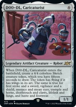 0473 D00-DL, Caricaturist (Galaxy Foil) R Unfinity