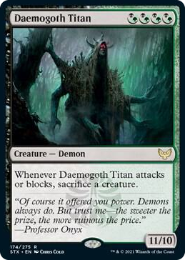 0174 Daemogoth Titan R Strixhaven: School of Mages