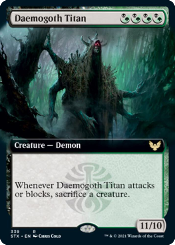 0339 Daemogoth Titan (Extended Art) R Strixhaven: School of Mages
