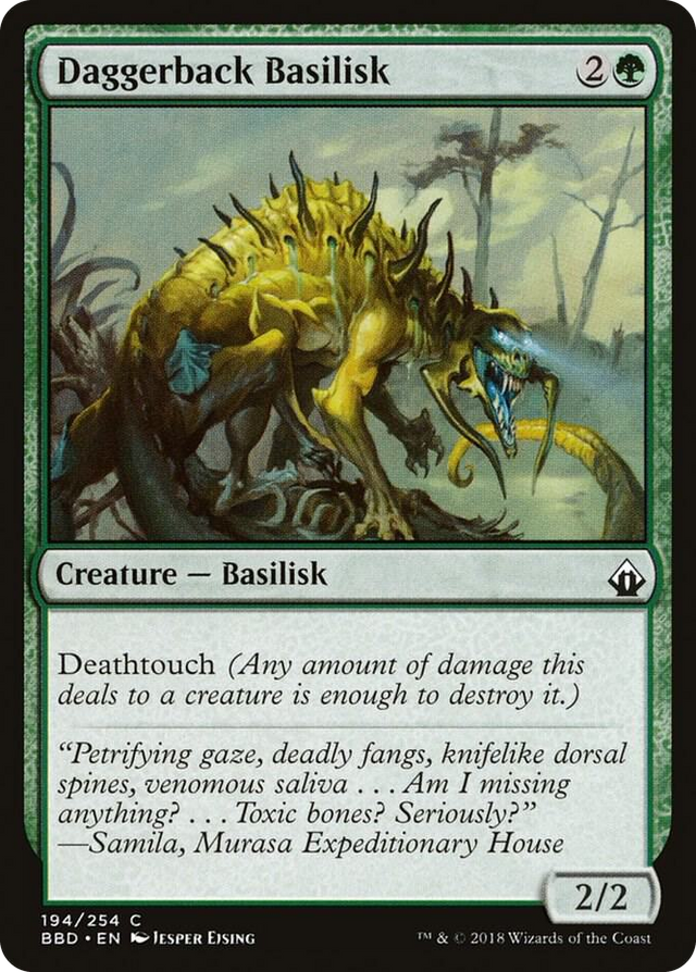 0194 Daggerback Basilisk C Battlebond