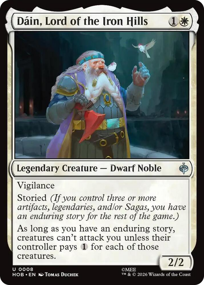 Dain, Lord of the Iron Hills #8 U - The Hobbit Pokemon card