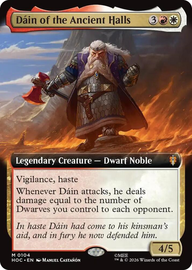 0104 Dain of the Ancient Halls (Extended Art) M The Hobbit: Eternal-Legal